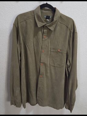 REI Olive Green Lightweight Shirt Jacket